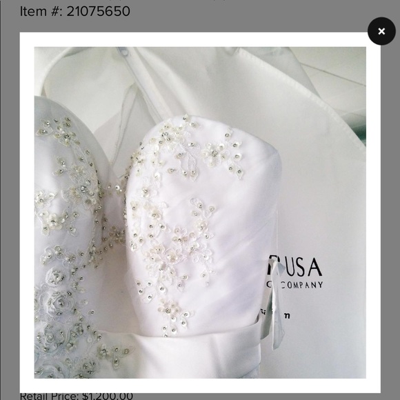 Bridal gown Brand new with tags! Camille La Vie - Picture 4 of 6